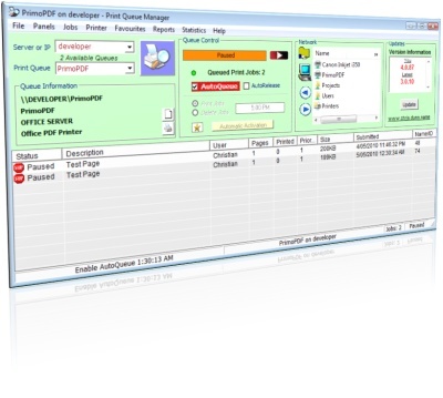 Print Queue Manager 5.2.0 full Print Queue Manager full screenshot